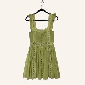 Free People Verona Mini Dress - Lime